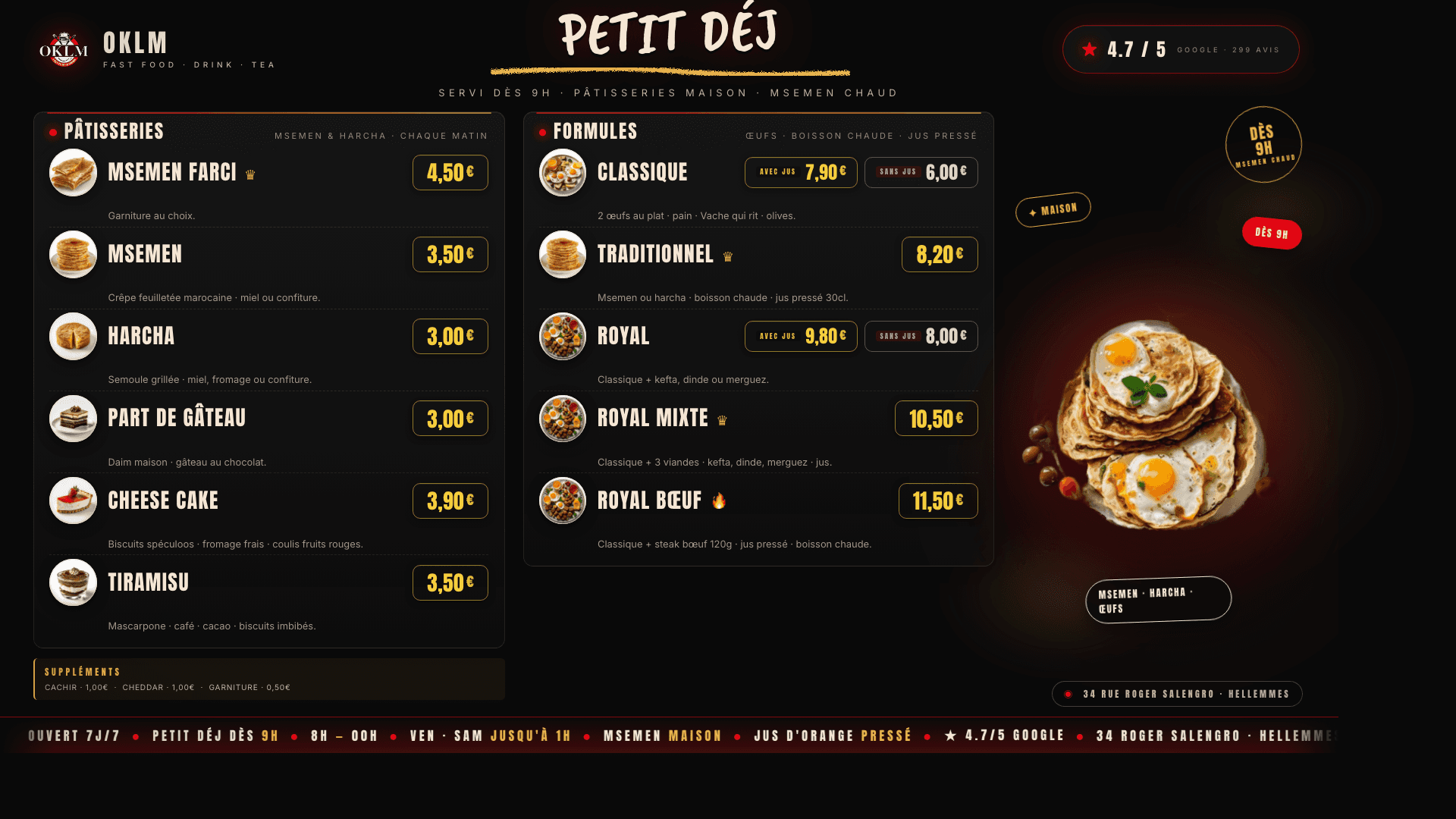 Menu TV PETIT DÉJ